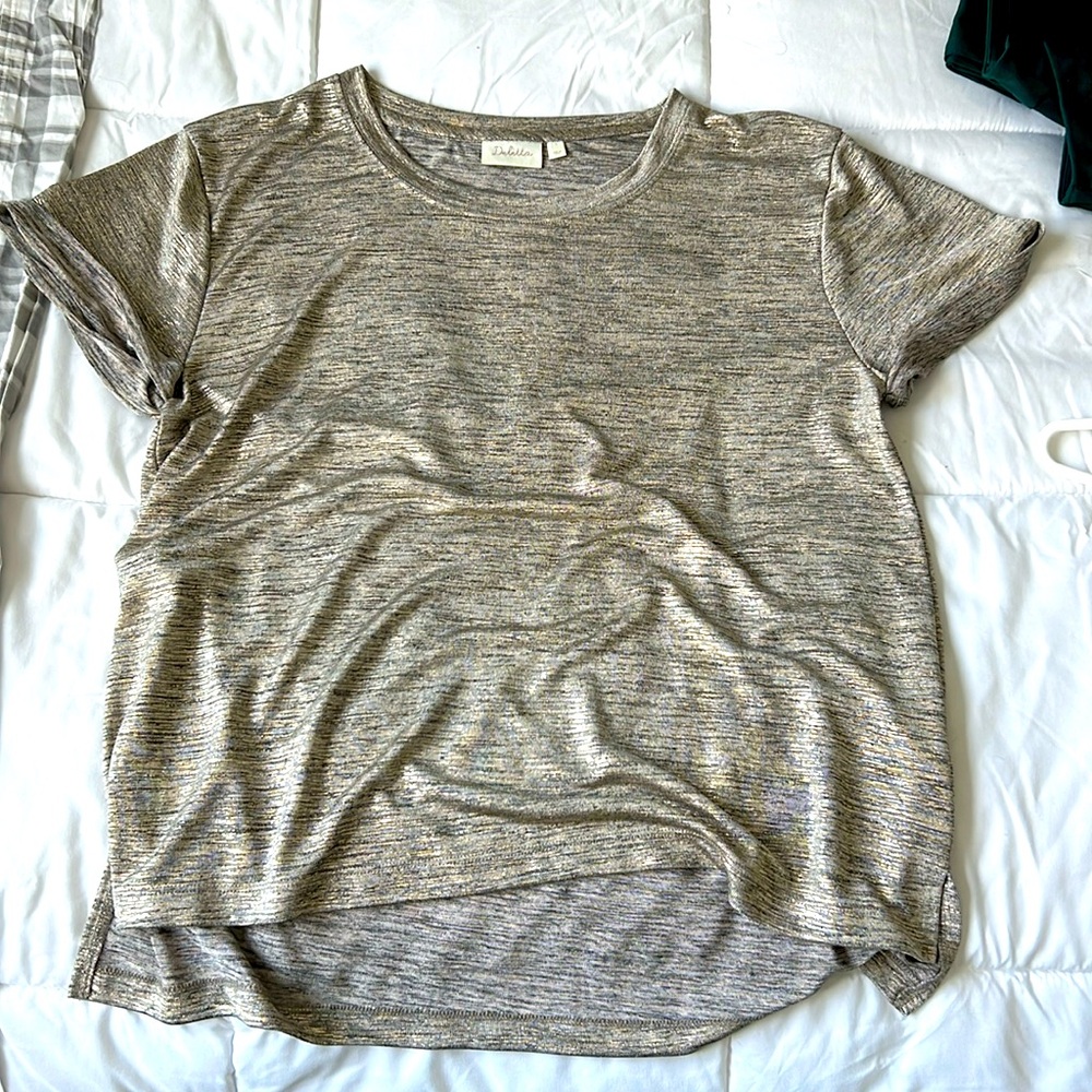 Anthropologie Deletta Shimmer Tee